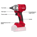 iBELL 13mm 20V Cordless Brushless Impact Wrench (Battery & Charger not Included) BW20-32 image-2