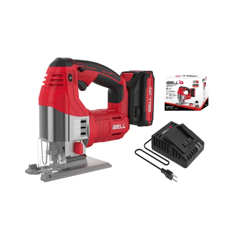 iBELL Cordless Brushless Jigsaw with 2Ah Battery & Charger One Power Series BJ29-65 image-1