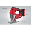iBELL Cordless Brushless Jigsaw with 2Ah Battery & Charger One Power Series BJ29-65 image-2