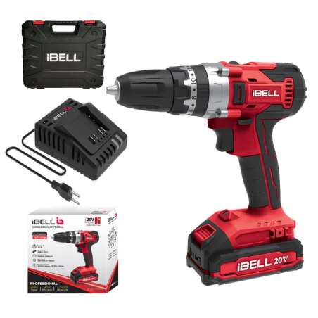 iBELL 20V 30Nm 1450rpm Cordless Impact Drill with Charger & 2Ah Battery CD20-30 image-1