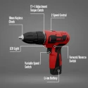 iBELL 12V DC 1500mAh Red Cordless Driver Drill with 1 Pc Charger 2 Pcs Battery & 32 Pcs Accessories IBL CD12-74 image-2