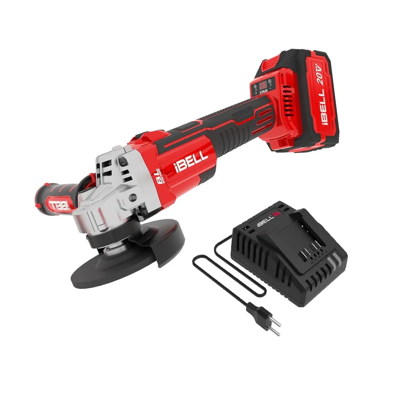 iBELL 20V 8500rpm Cordless Brushless Angle Grinder with 4Ah Battery & Charger BA20-25 image-2