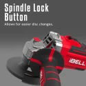 iBELL 20V 8500rpm Cordless Brushless Angle Grinder with 4Ah Battery & Charger BA20-25 image-5