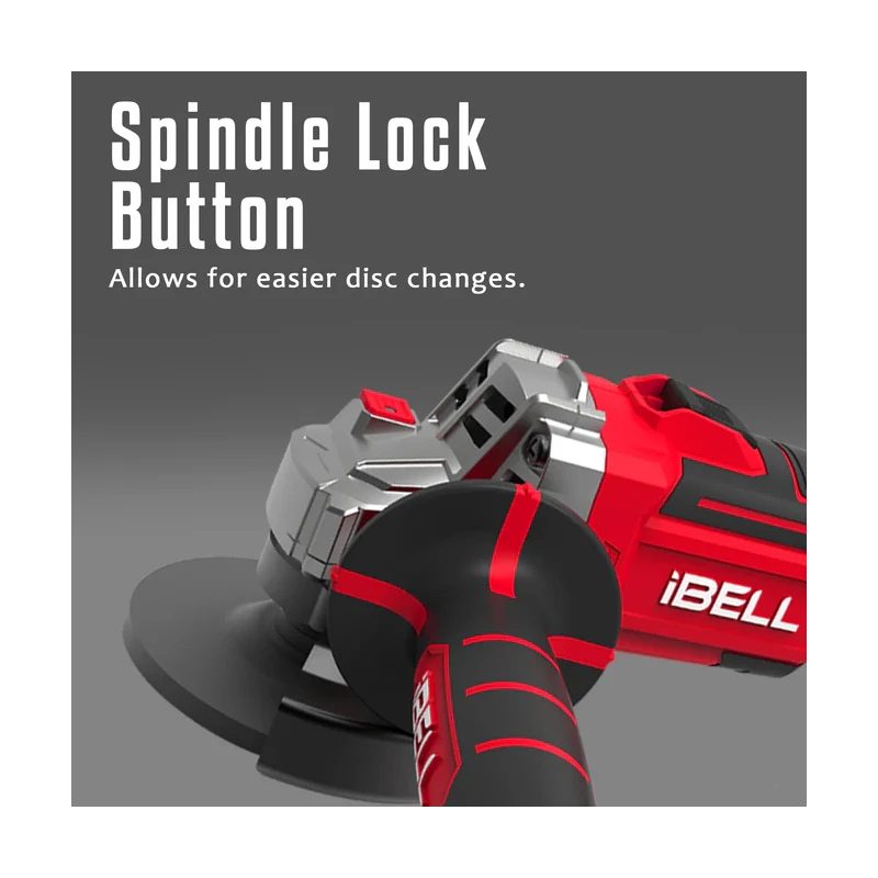 iBELL 20V 8500rpm Cordless Brushless Angle Grinder with 4Ah Battery & Charger BA20-25 image-5