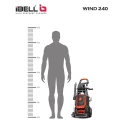 iBELL 165bar 7.6lpm 2400W Induction Motor Black & Orange High Pressure Washer with Accessories Wind240 image-3