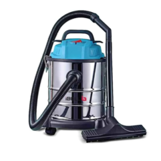 iBELL 1200W 17kPa 20L Stainless Steel Silver & Blue HEPA Canister Wet & Dry Vacuum Cleaner Active1200S image-1
