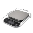 iBELL 5kg Stainless Steel Premium Finish Digital Kitchen Weighing Scale WS5K image-2