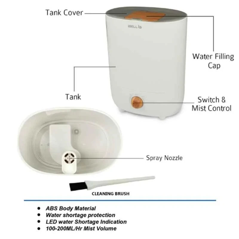 iBELL 25W 3L White Humidifier & Essential Oil Aroma Diffuser with Cool Mist HU1003L image-2