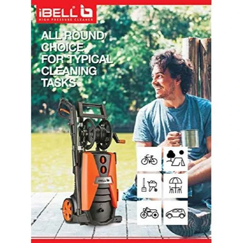 iBELL 2600W Black & Orange Car Pressure Washer Wind-260 image-4