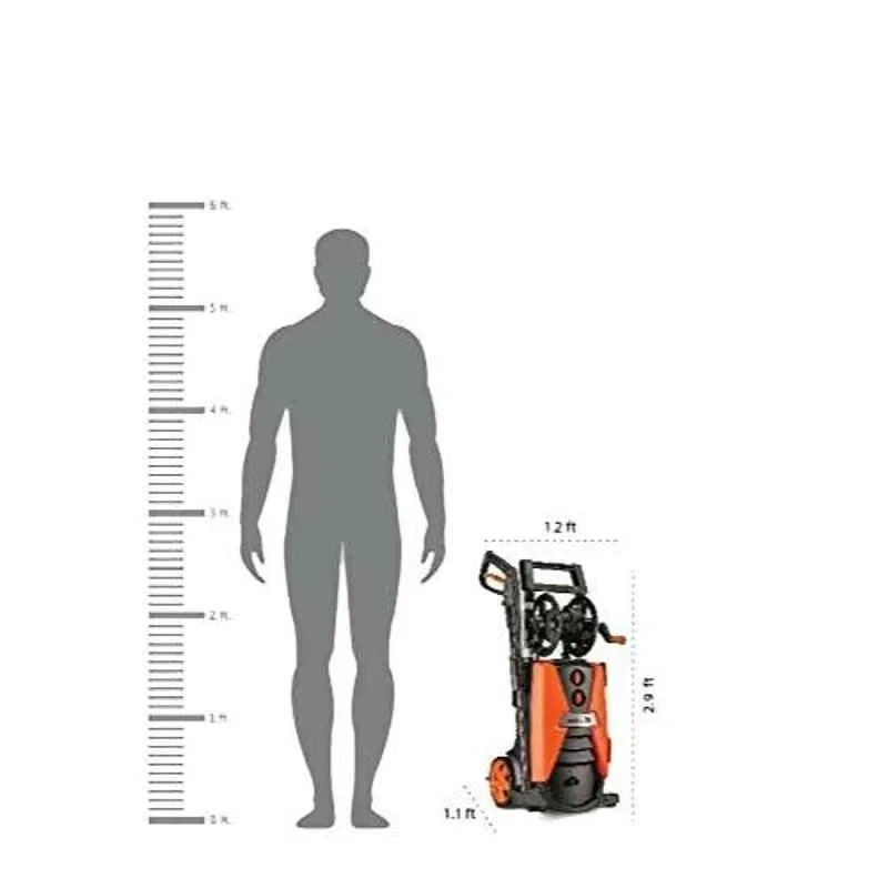 iBELL 2600W Black & Orange Car Pressure Washer Wind-260 image-5