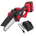 iBELL 8 inch 20V Cordless Chain Saw with 2Ah Battery & Charger BS20-08 image-1