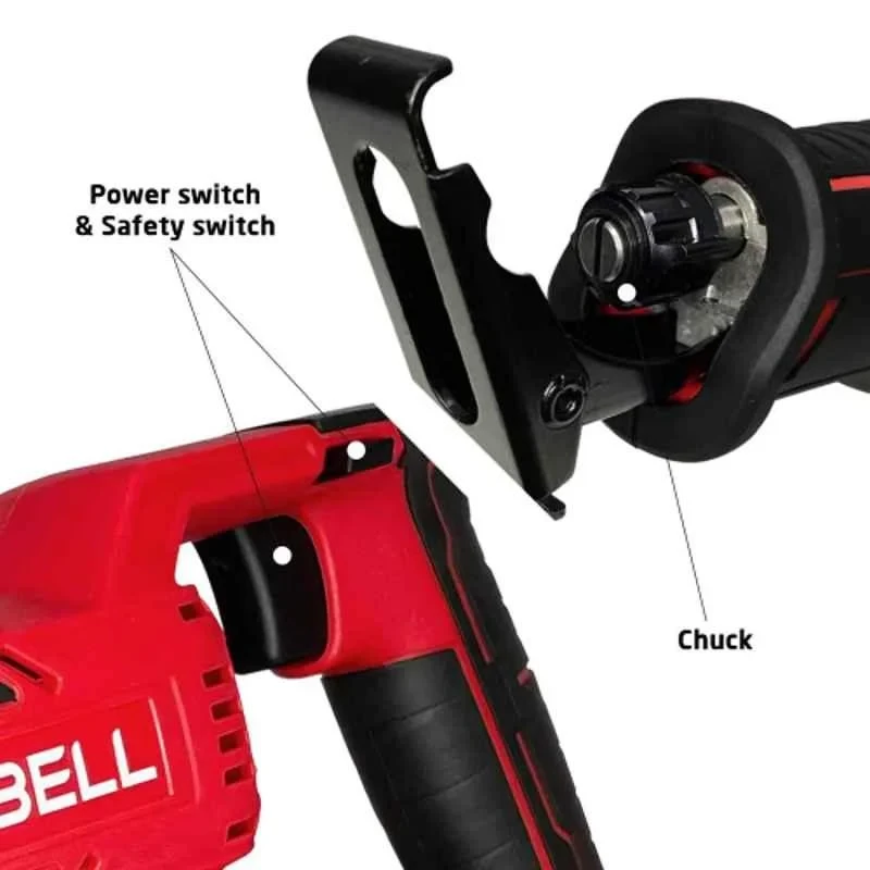 iBELL 20V 2700rpm Cordless Reciprocating Saw 2Ah Battery & Charger BR20-48 image-4