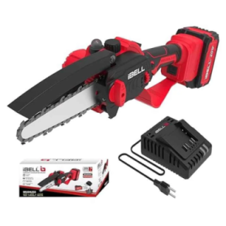 iBELL 8 inch 20V Cordless Chain Saw with 4Ah Battery & Charger BS20-08 image-1