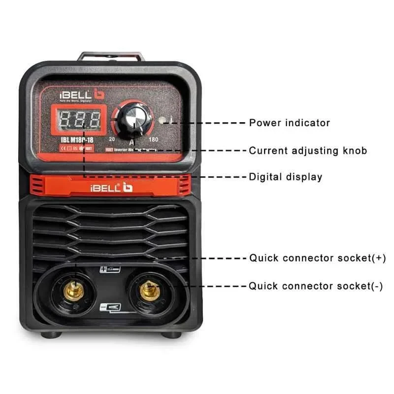 iBELL 180A IGBT MMA Arc Welding Machine M180-18 image-3