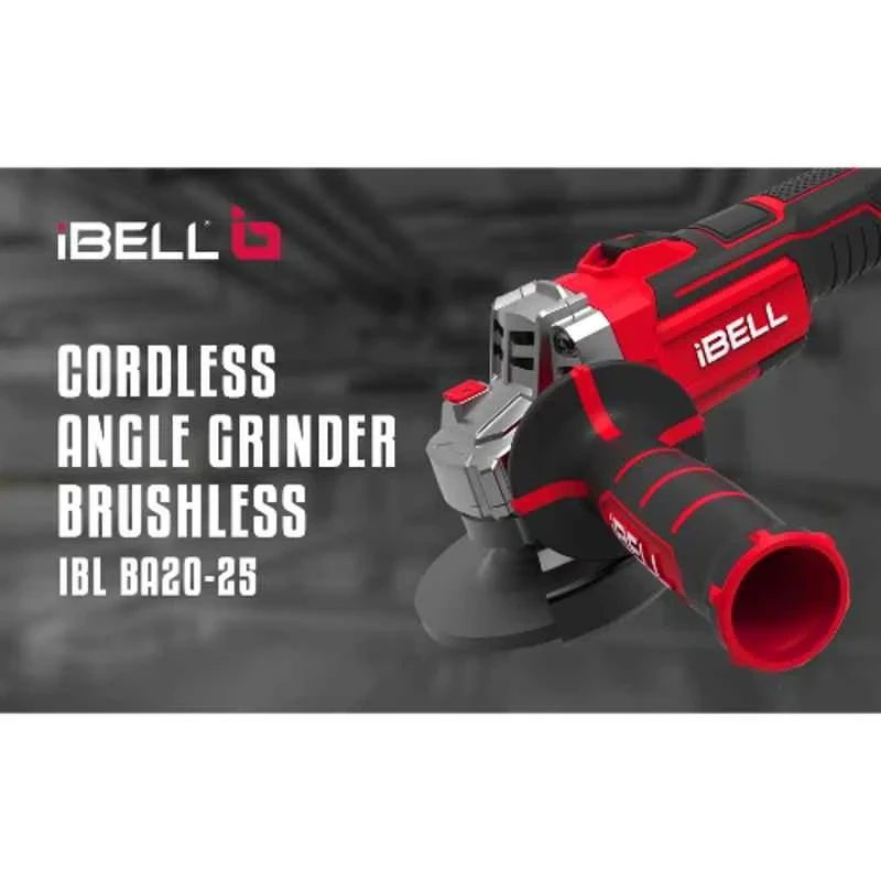 iBELL Brushless Cordless Angle Grinder Battery & Charger not Included BA20-25 OPS image-3