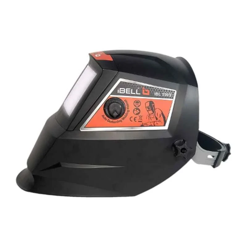 iBELL Large Red Viewing Solar & Battery Powered Auto Darkening Welding Helmet WH550S image-5