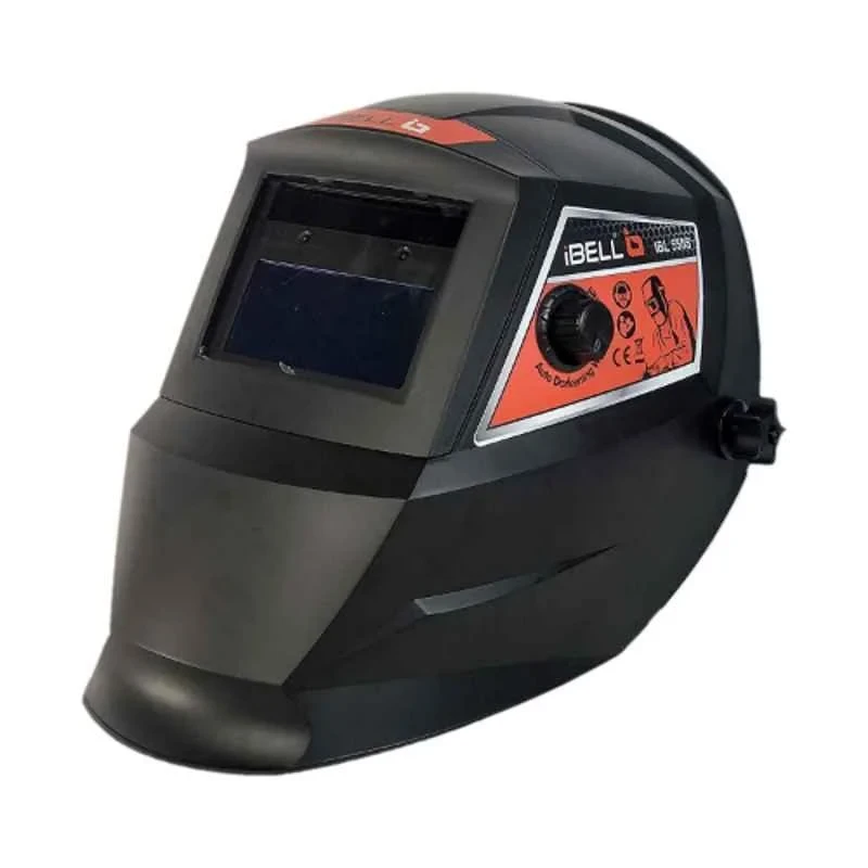 iBELL Large Red Viewing Solar & Battery Powered Auto Darkening Welding Helmet WH550S image-6