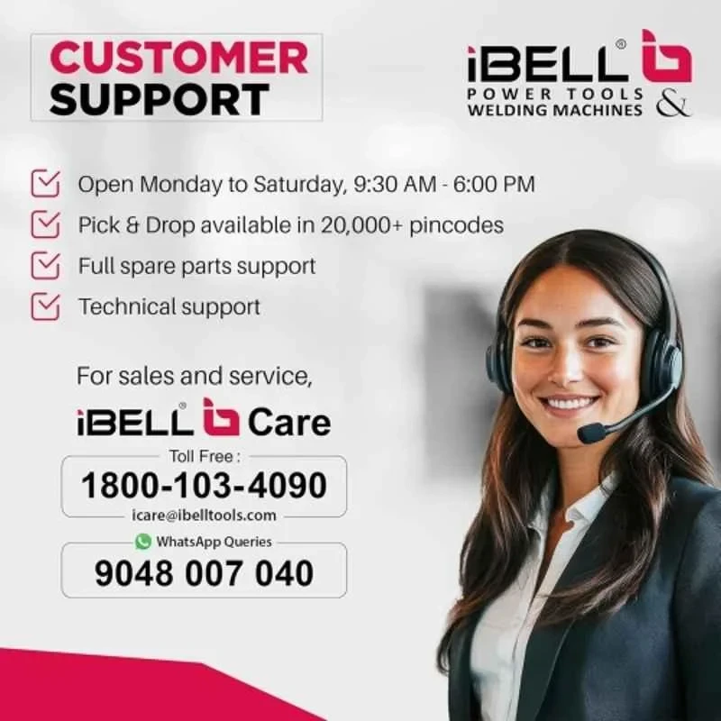 iBELL 2kW 2 Stroke Red Gasoline Brush Cutter with 28mm Shaft 4386BC image-6