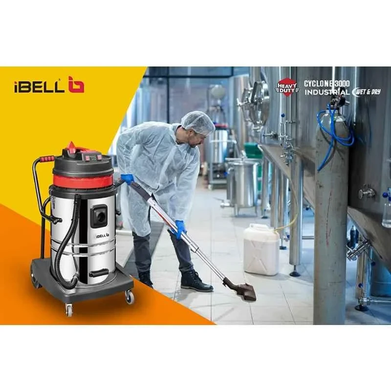 iBELL Cyclone 3000 Industrial Series 1500W 22kPa 70L HEPA Wet & Dry Vacuum Cleaner image-3