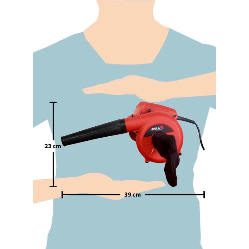 iBELL 600W 14000rpm Red Electric Air Blower IBL EB60-69 image-3