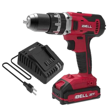 iBELL 20V 55Nm Cordless Impact Drill with 2Ah Battery & Charger CD20-55 image-1