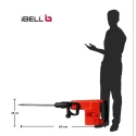 iBELL 11kg 1500W Demolition Hammer DH45-66 image-2