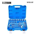 Eastman E-2260N 18 Pcs 1/2 inch Chrome Vanadium Steel Square Drive Socket & Bit Set image-5