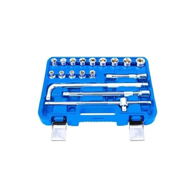 Eastman E-2260N 18 Pcs 1/2 inch Chrome Vanadium Steel Square Drive Socket & Bit Set image-7