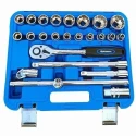 Eastman 24 Pcs 1/2 inch Chrome Vanadium Steel Drive Socket Set image-1