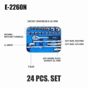 Eastman 24 Pcs 1/2 inch Chrome Vanadium Steel Drive Socket Set image-3