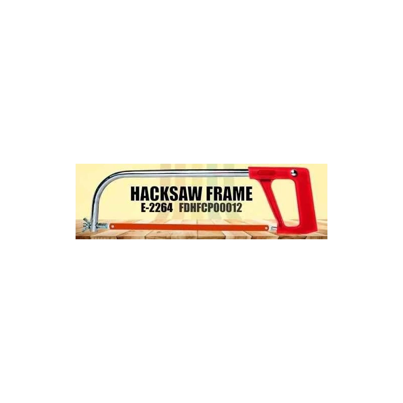 Eastman E-2264 12 inch Steel Frame & ABS Red Hacksaw Frame image-1