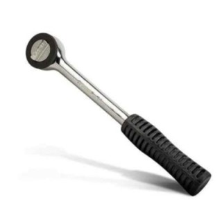 Eastman E-2204 1/4 inch 150mm Chrome Vanadium Round Head Ratchet Handle image-2