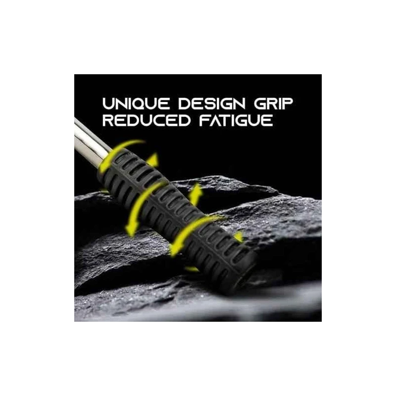 Eastman E-2204 1/4 inch 150mm Chrome Vanadium Round Head Ratchet Handle image-6