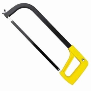 Eastman E-2264 12 inch Steel Frame & ABS Yellow Hacksaw Frame image-1