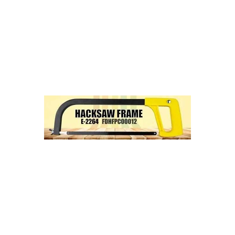 Eastman E-2264 12 inch Steel Frame & ABS Yellow Hacksaw Frame image-6