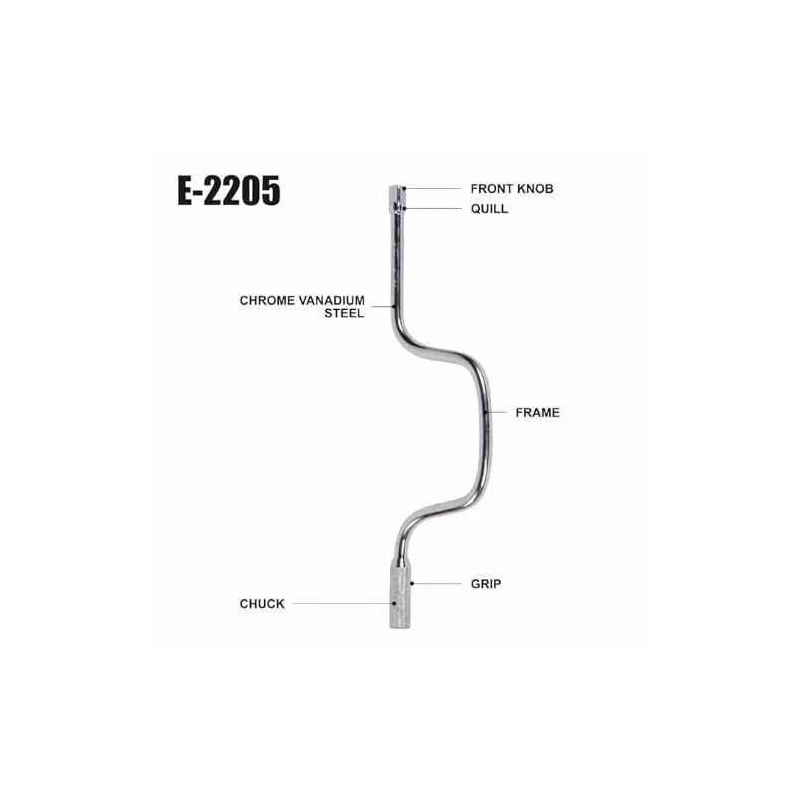 Eastman E-2205 1/2 inch 400mm Chrome Vanadium Steel Speeder Handle image-2
