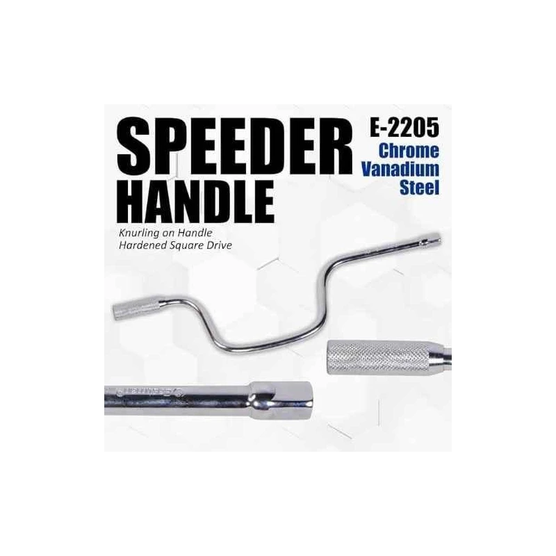 Eastman E-2205 1/2 inch 400mm Chrome Vanadium Steel Speeder Handle image-4