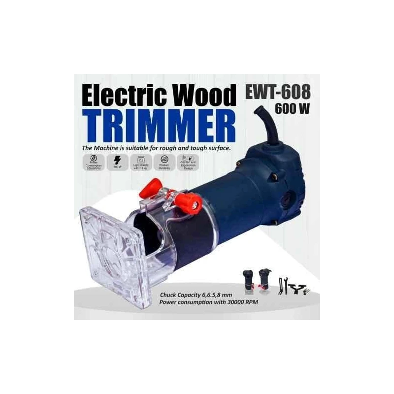 Eastman EWT-608 600W 30000rpm 1/8x3 inch Laminate Trimmer image-5