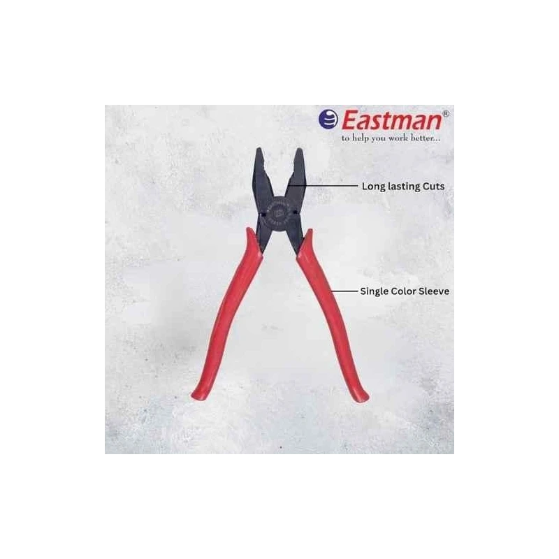 Eastman E-2020 8 inch Alloy Steel Red Combination Plier image-4