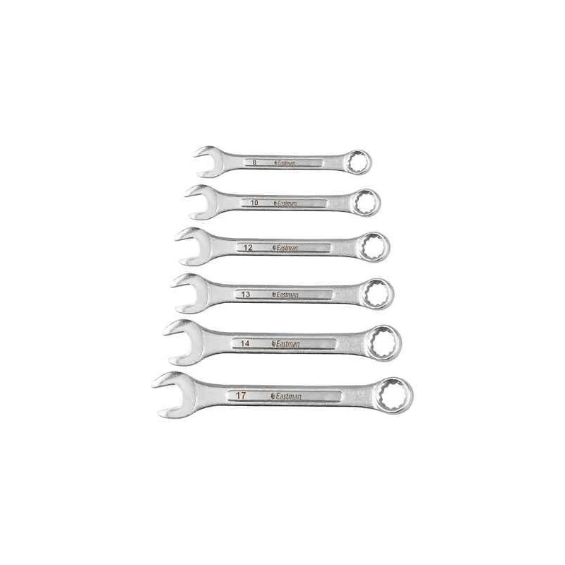 Eastman E-2005 6 Pcs Chrome Vanadium Steel Combination Spanner Set image-2