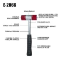Eastman E-2066 40mm Alloy Steel & Plastic Mallet Hammer image-6