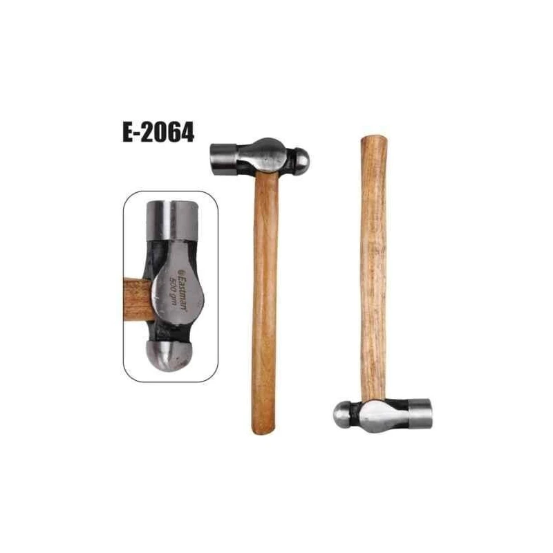 Eastman E-2064 200g Drop Forged Steel Brown & Grey Ball Pein Hammer with Seasoned Wood Handle image-3