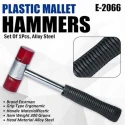 Eastman E-2066 30mm Alloy Steel & Plastic Mallet Hammer image-3