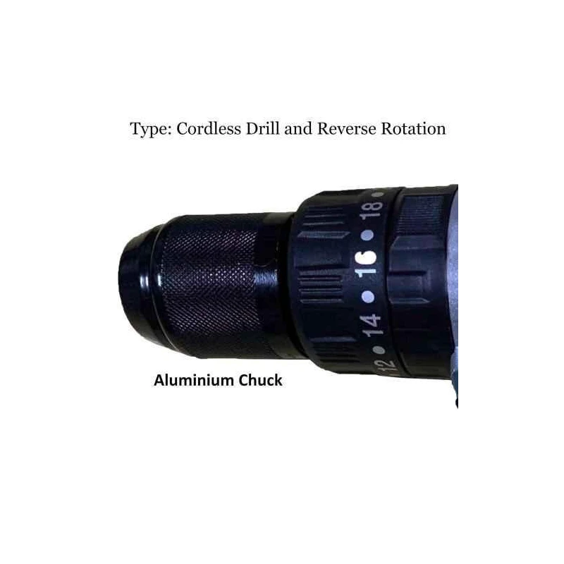 Eastman ECID-13 800W 13mm 18V Lithium-Ion Battery Navy Blue Cordless Drill Driver image-3