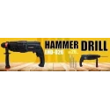 Eastman EHD-026 710W 900rpm 4600bpm Black Rotary Hammer image-1