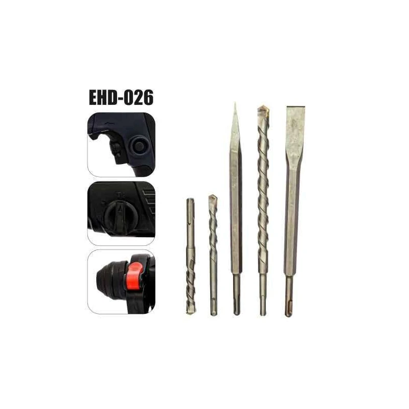 Eastman EHD-026 710W 900rpm 4600bpm Black Rotary Hammer image-7