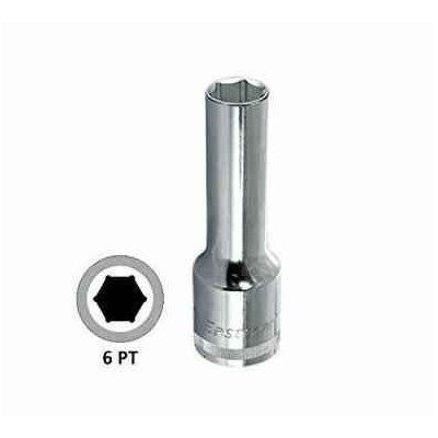 Eastman E-2225B 1/2 Drive Hex Deep Sockets 10 mm (Pack of 6) image-1