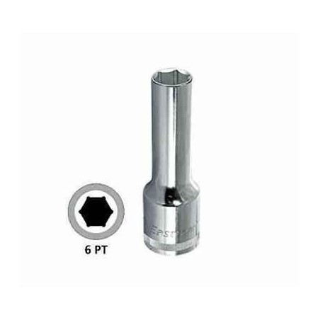 Eastman E-2225 1/2 Drive Hex Deep Sockets 13 mm (Pack of 6) image-1