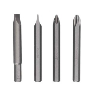 Eastman EIDB-5002 4 Pcs 80mmx5/16 inch Chrome Vanadium Impact Driver Bit Set image-1