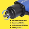 Eastman EAIW-949 1/2 inch 9000rpm 1220 Nm Metal Blue Impact Wrench image-4